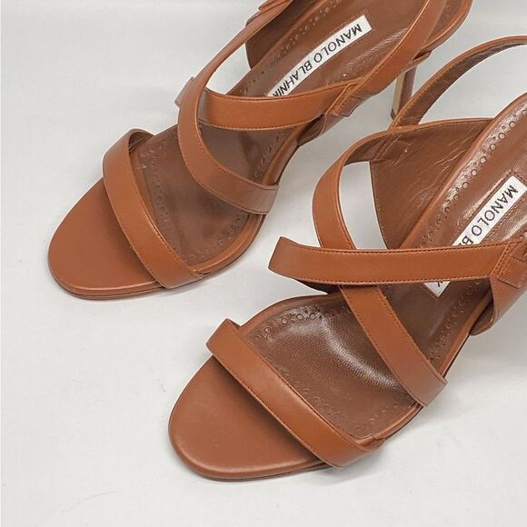 Manolo Blahnik Singanu Strappy Leather Sandals size 36 - Picture 8 of 13